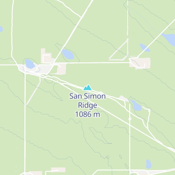 Map of San Simon Ridge