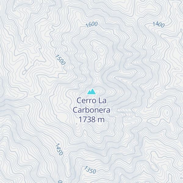 Map of Cerro La Carbonera