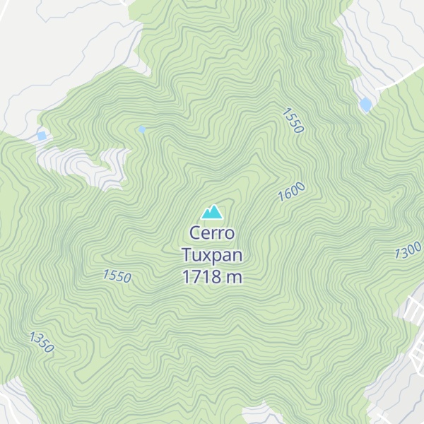 Map of Cerro Tuxpan