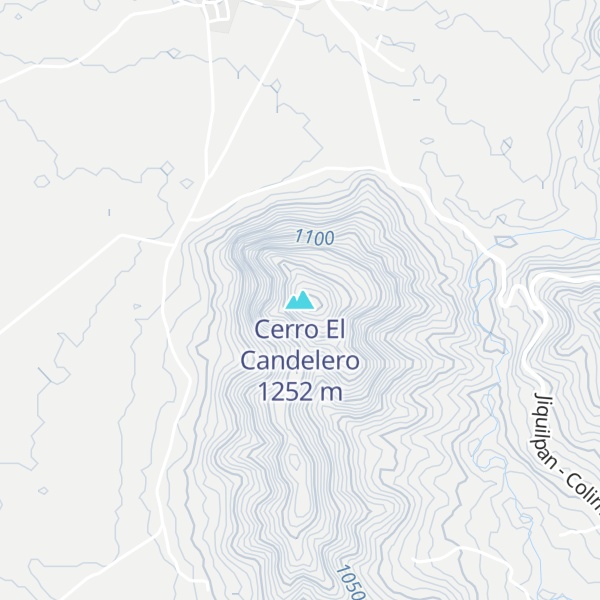 Map of Cerro El Candelero
