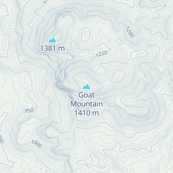 Map of Goat Mountain