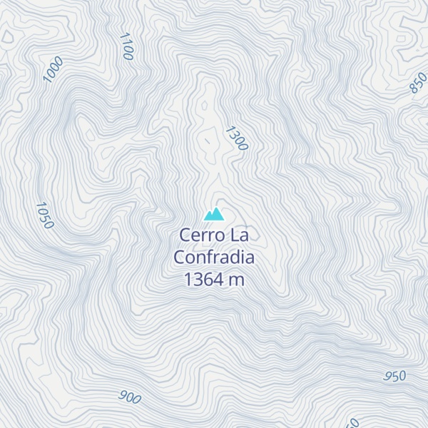 Map of Cerro La Confradia