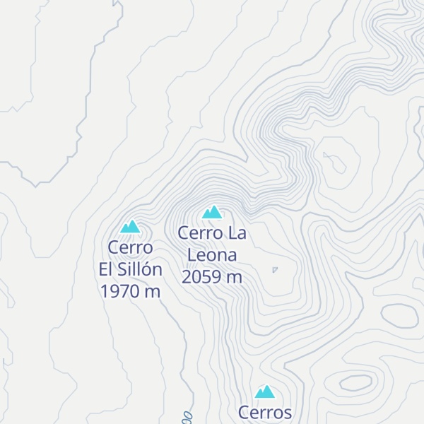 Map of Cerro La Leona