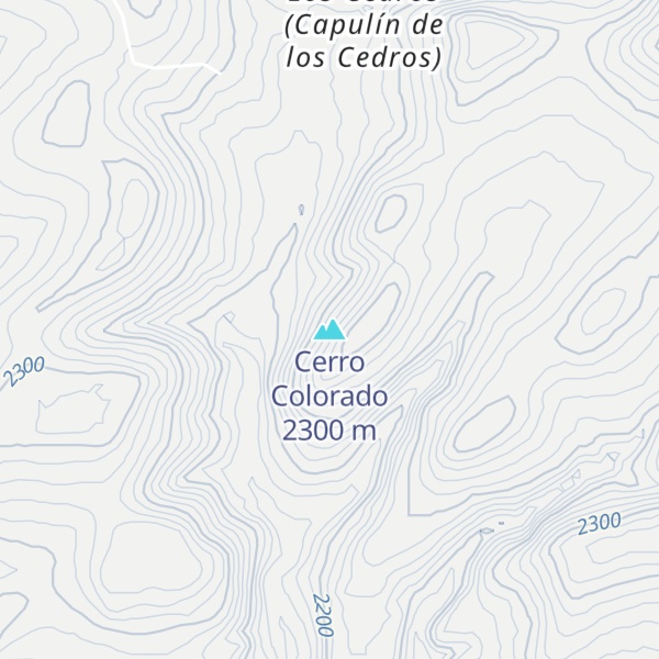 Map of Cerro Colorado