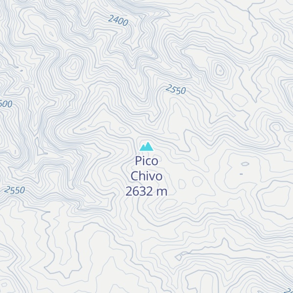 Map of Pico Chivo