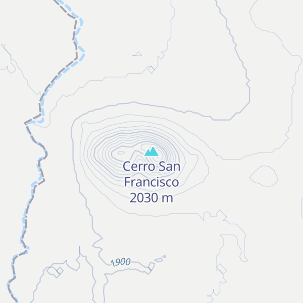 Map of Cerro San Francisco