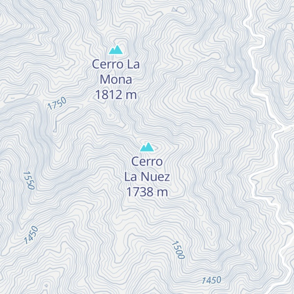 Map of Cerro La Nuez