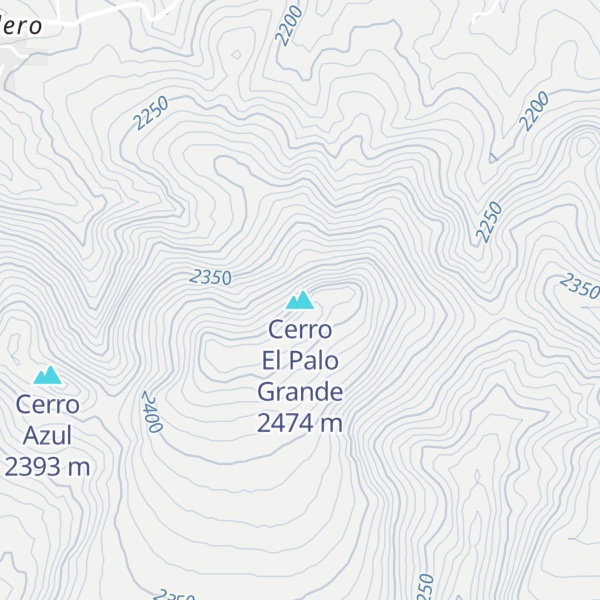 Map of Cerro El Palo Grande