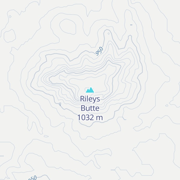 Map of Rileys Butte