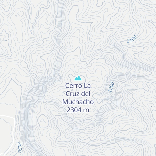 Map of Cerro La Cruz del Muchacho