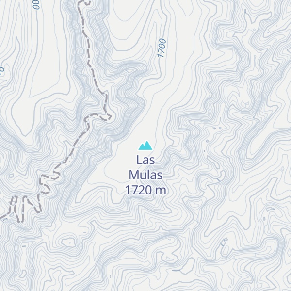 Map of Las Mulas