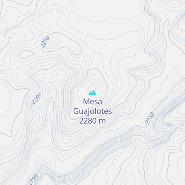 Map of Mesa Guajolotes