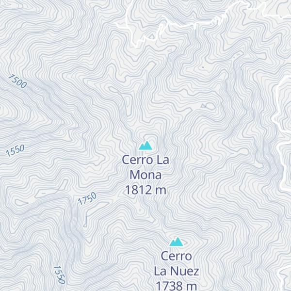 Map of Cerro La Mona