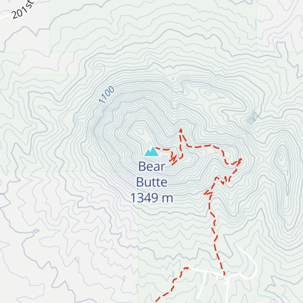 Map of Bear Butte