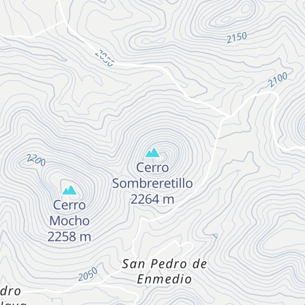 Map of Cerro Sombreretillo