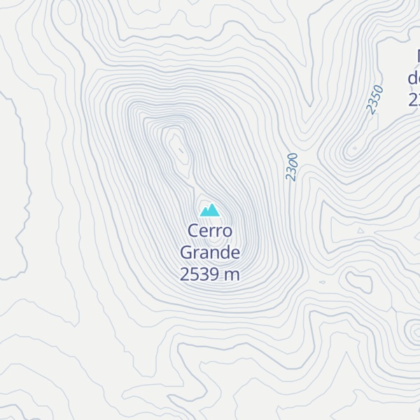 Map of Cerro Grande