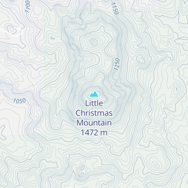 Map of Little Christmas Mountain