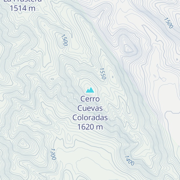 Map of Cerro Cuevas Coloradas