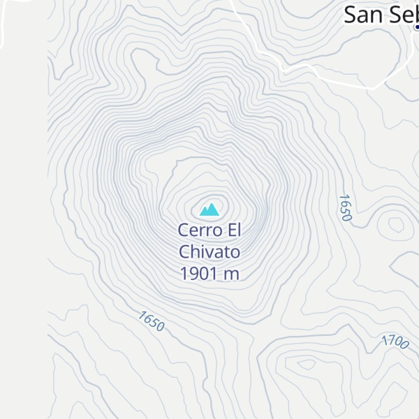 Map of Cerro El Chivato