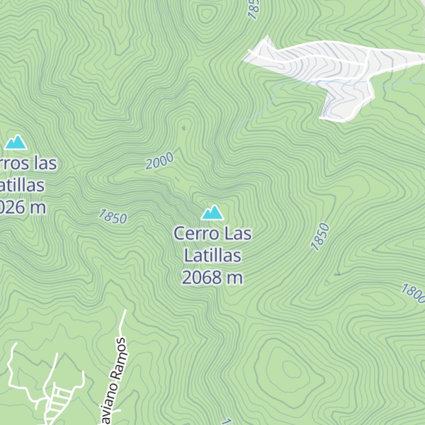 Map of Cerro Las Latillas