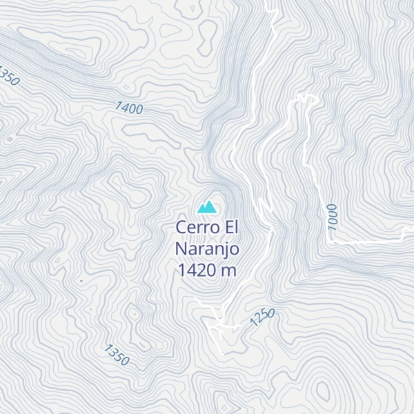 Map of Cerro El Naranjo