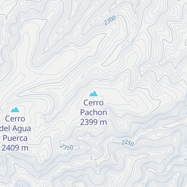 Map of Cerro Pachon