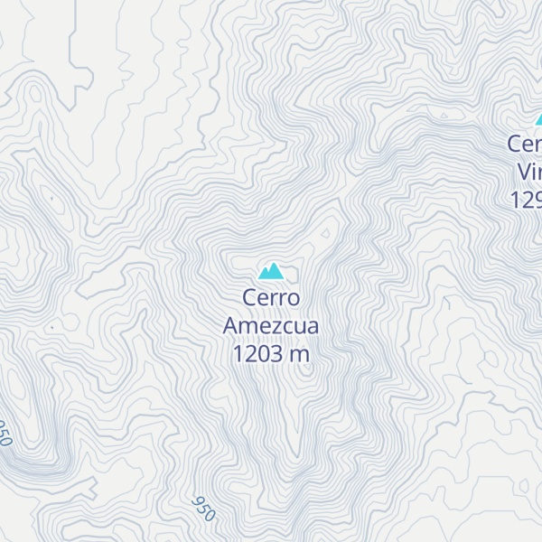 Map of Cerro Amezcua
