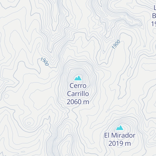 Map of Cerro Carrillo