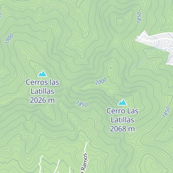 Map of Cerro La Herradura (Mount Herradura)