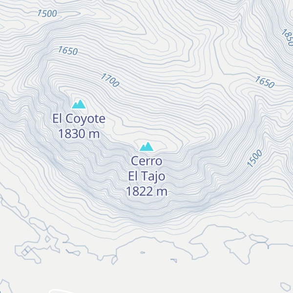 Map of Cerro El Tajo