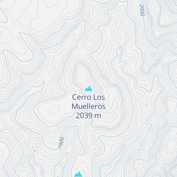 Map of Cerro Los Muelleros