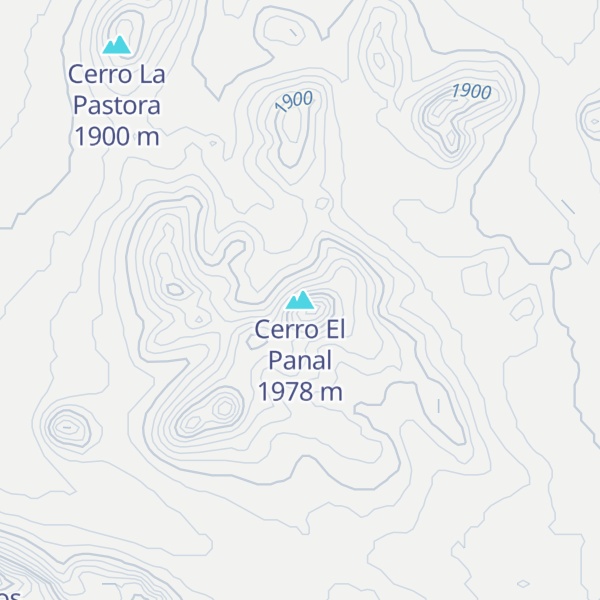 Map of Cerro El Panal
