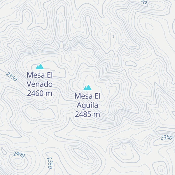 Map of Mesa El Aguila