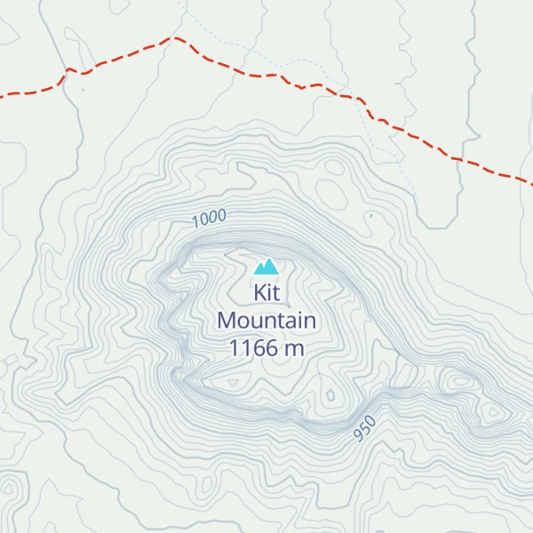 Map of Kit Mountain