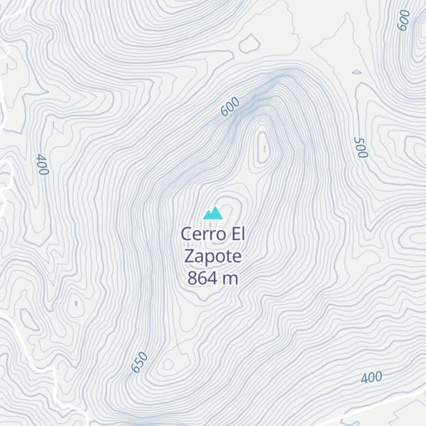 Map of Cerro El Zapote