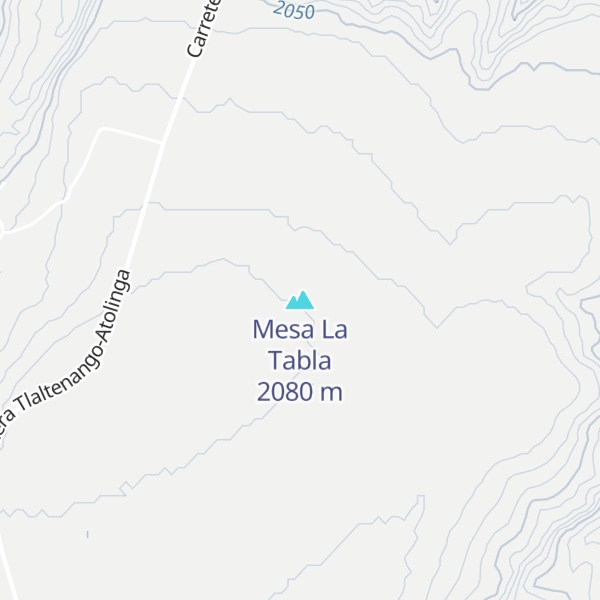Map of Mesa La Tabla
