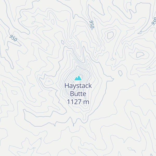 Map of Haystack Butte
