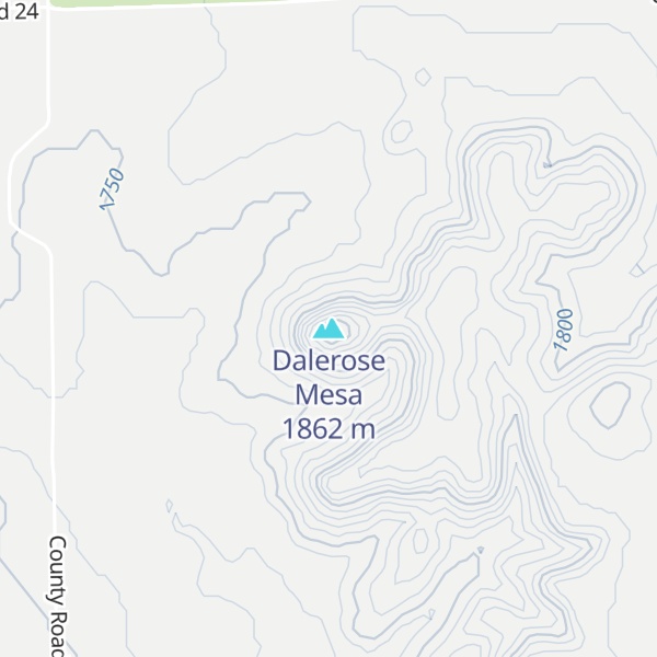 Map of Dalerose Mesa