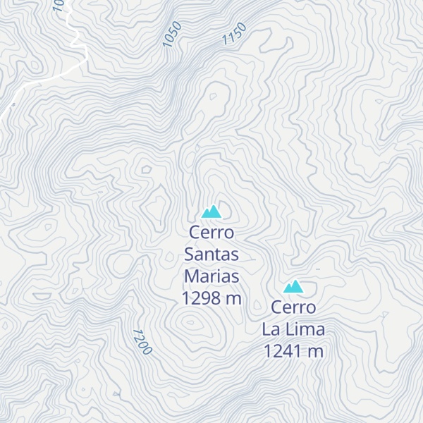 Map of Cerro Santas Marias