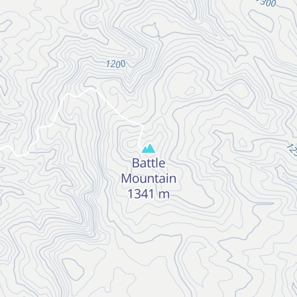 Map of Battle Mountain