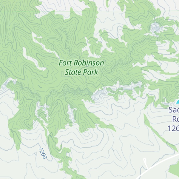 Map of Giants Coffins Butte