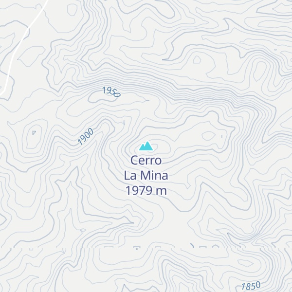 Map of Cerro La Mina