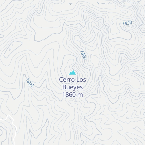 Map of Cerro Los Bueyes