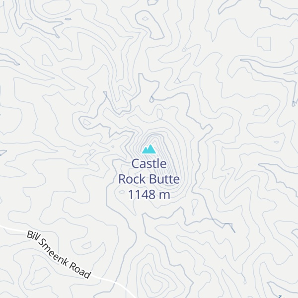 Map of Castle Rock Butte