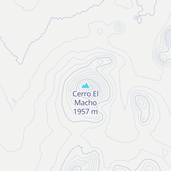 Map of Cerro El Macho