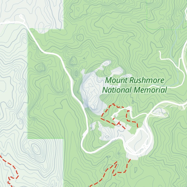 Map of Mount Rushmore