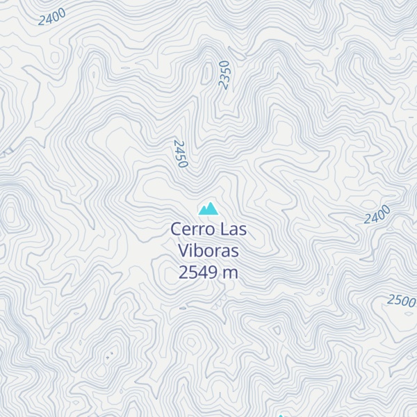 Map of Cerro Las Viboras