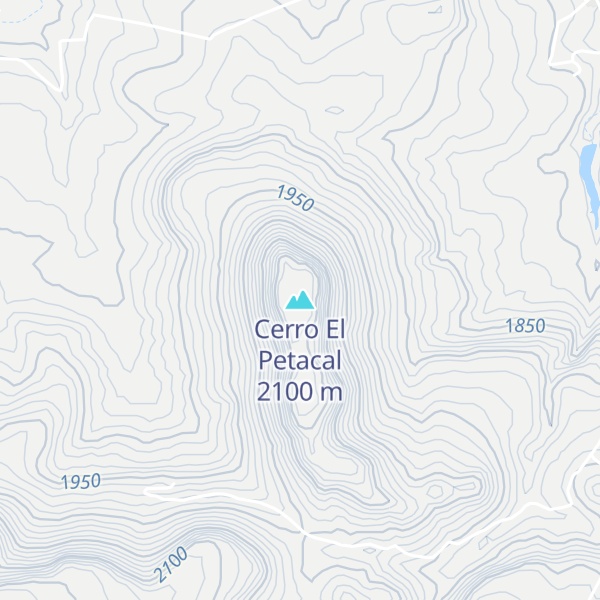 Map of Cerro El Petacal