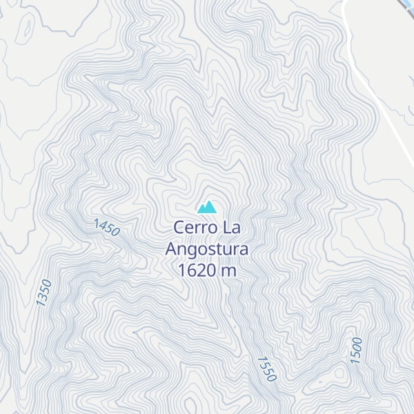 Map of Cerro La Angostura