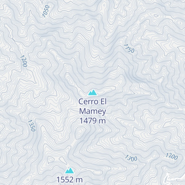 Map of Cerro El Mamey